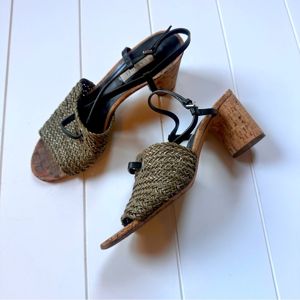 Casadei woven heels